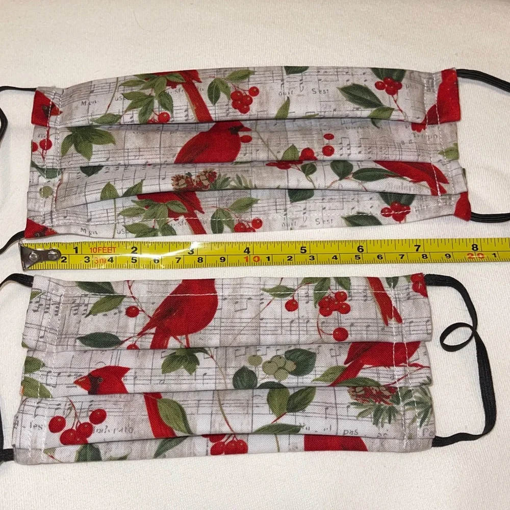 Handmade masks with Cardinal‎ print